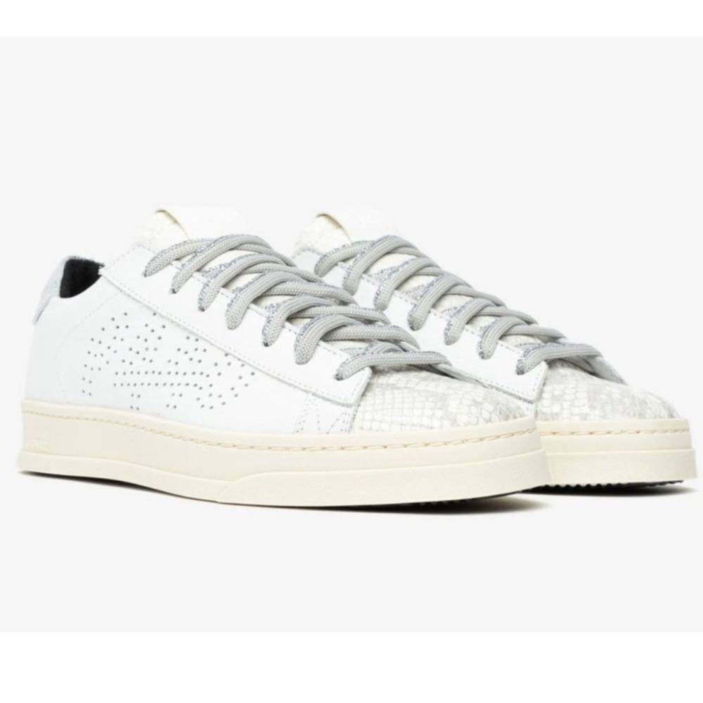 P448 Jack Molly Sneaker In Snake Print Detail